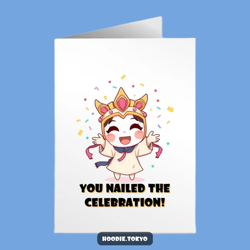 Free Printable Congrats Card: Festival Confetti Blast - Humorous Downloadable Art