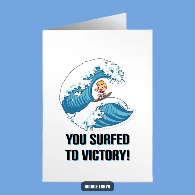 Free Printable Congrats Card: Ride The Wave, Exciting Downloadable