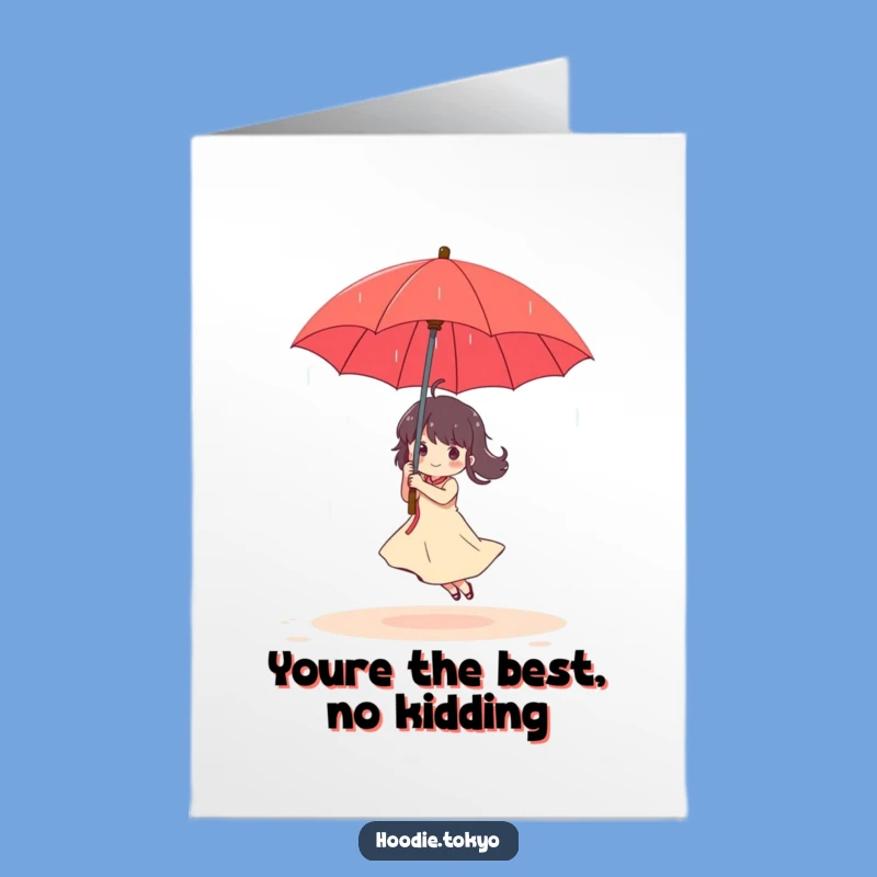 Thank You Free Printable Card: Rainy Dance, Humorous Downloadable Gift