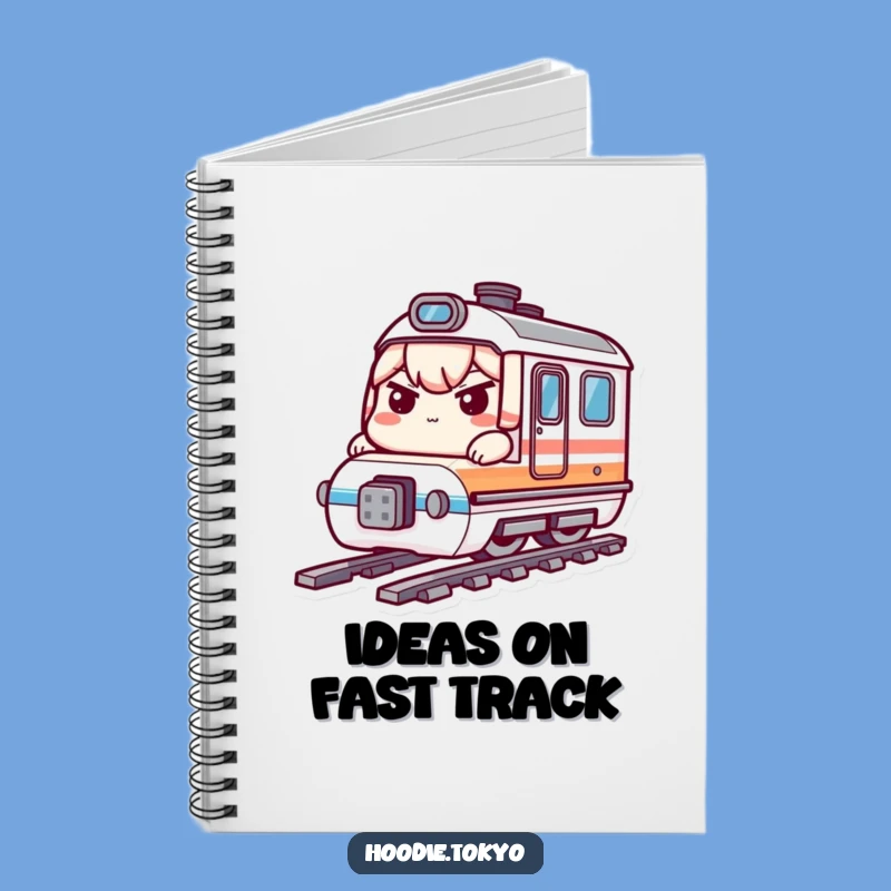 Funny Bullet Train Kawaii Notebook: Determined Rider Journal Gift for Ideas