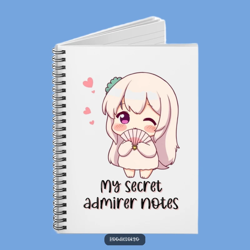 Funny Shy Fan Notebook: Blushing Character Journal for Thoughts