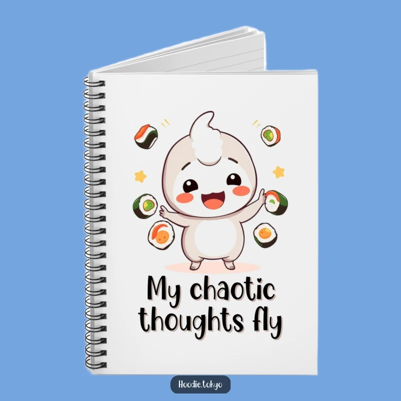 Funny Sushi Kawaii Notebook: Playful Juggler Journal Gift for Ideas