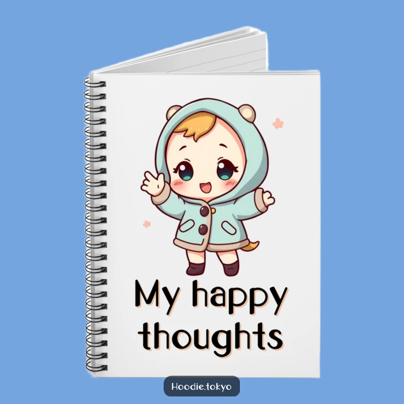 Funny Happi Coat Character Notebook - Playful Journaling, Japanese Fun Gift