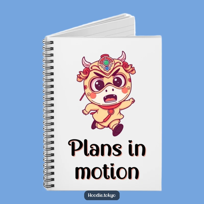 Funny Festival Mask Notebook: Jot Down Ideas with Japanese Running Character