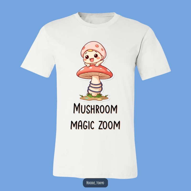 Funny Bouncing Mushroom T-Shirt - Energetic Fun Tee, Awesome Funny Gift