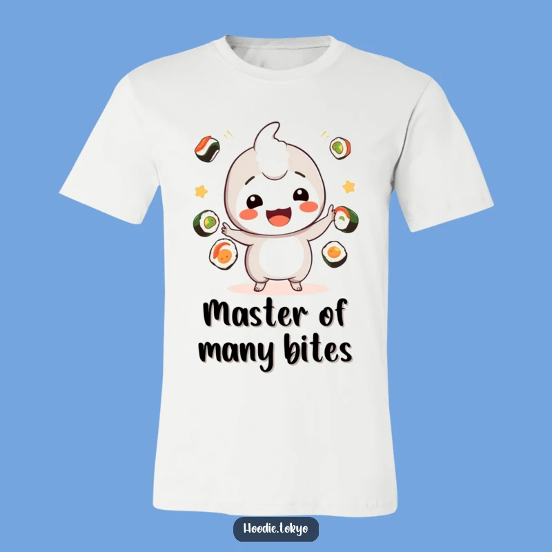 Funny Sushi Juggler Kawaii T-Shirt: Playful Character Gift for Foodies