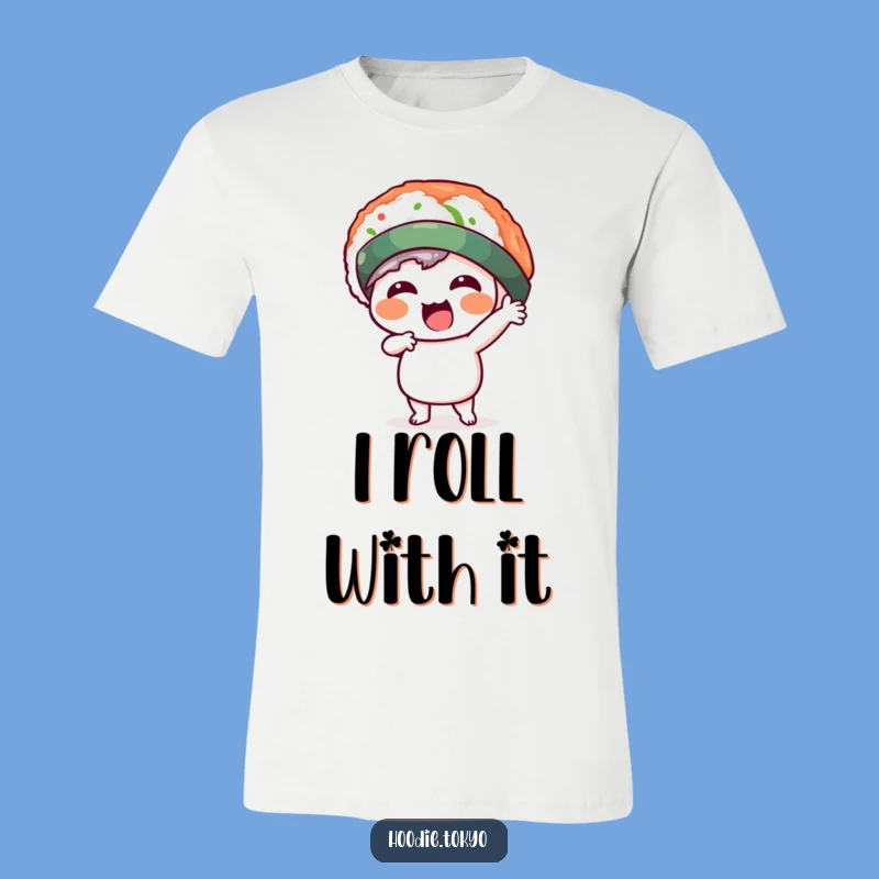 Funny Kawaii Sushi Hat T-Shirt - Wearable Humor and Adorable Style