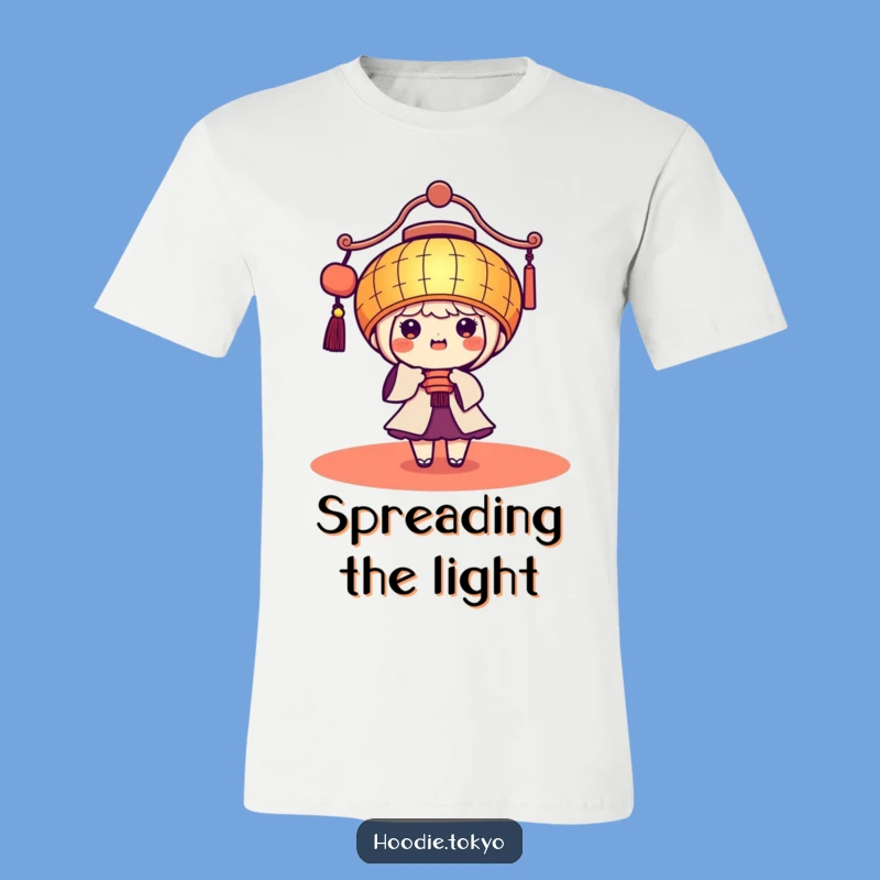 Funny Kawaii Lantern T-Shirt: Wear Your Brightness, Perfect Festive Gift