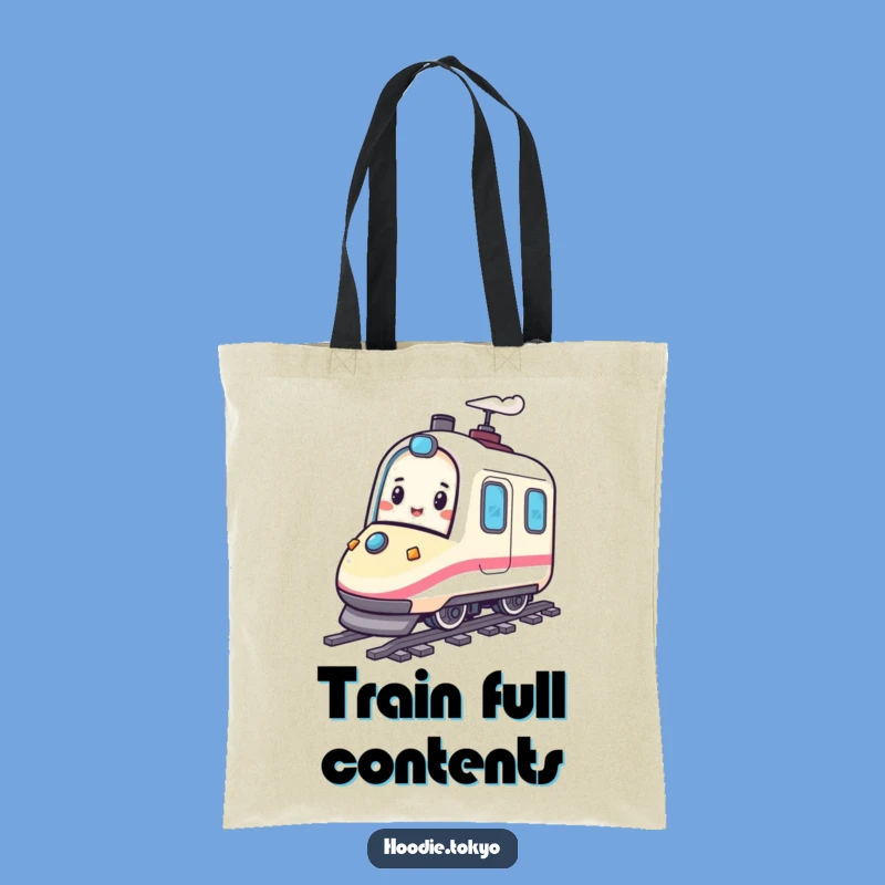 Bullet Train Fan Funny Tote Bag - Playful Bounce Travel Gift