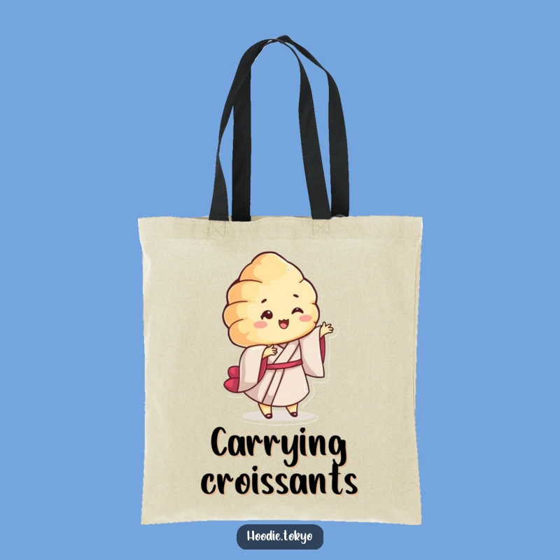 Funny Croissant Kimono Tote Bag - Carry Your Fun and Pastry Charm