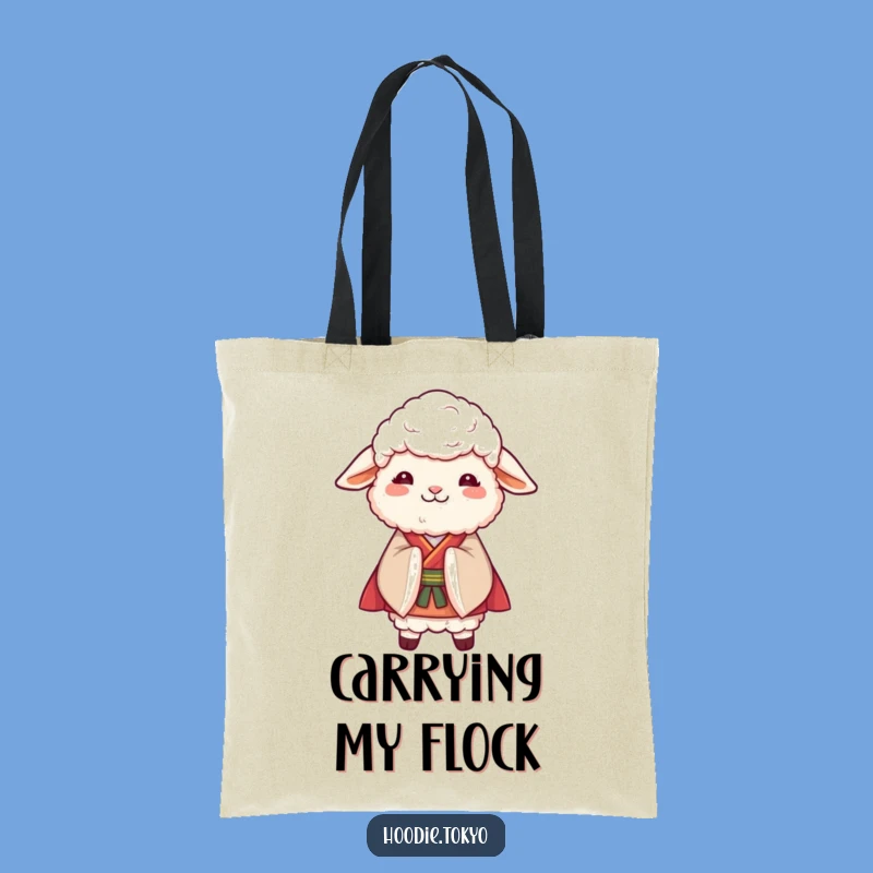 Funny Sheep Kimono Tote Bag - Carry Elegance and Humor Everywhere