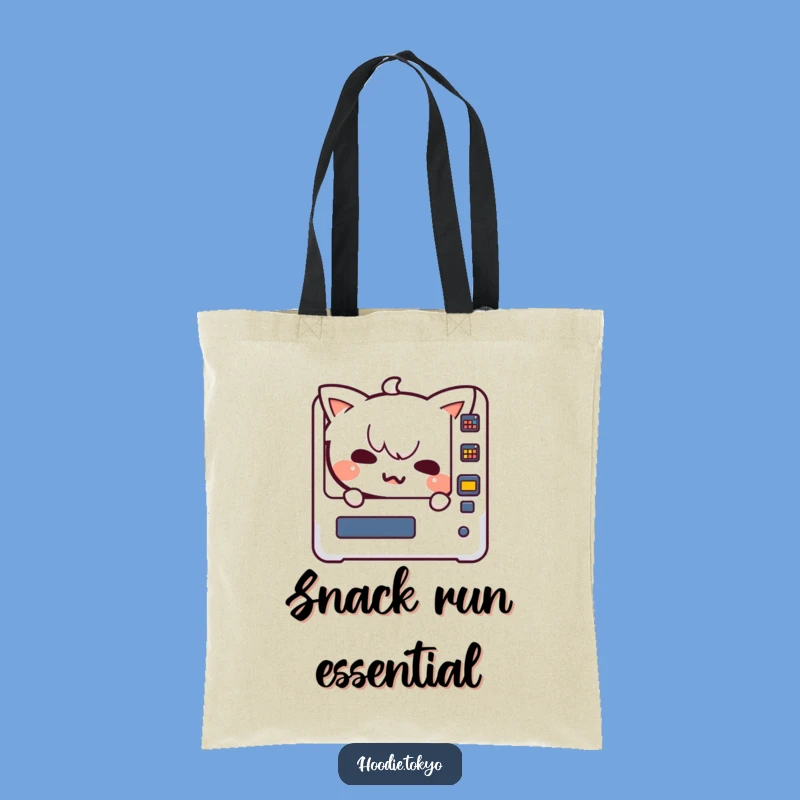 Funny Kawaii Character Tote Bag: Vending Machine Haul, Practical & Hilarious Gift