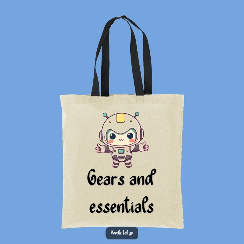 Funny Kawaii Robot Costume Tote Bag - Carry Your World with Sci-Fi Charm
