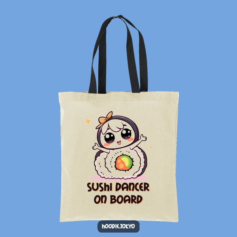 Funny Kawaii Sushi Dancer Tote Bag An Amusing Gift For Shopping Trips